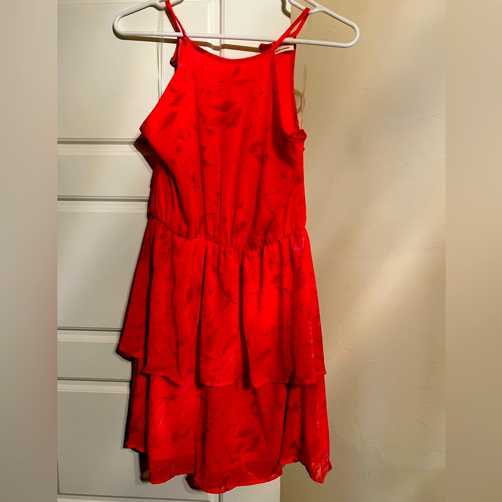 Peach Love Pink Ruffle Dress